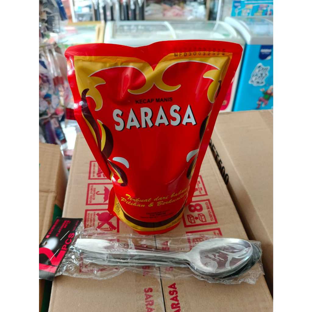 

KECAP MANIS SARASA 550ML GRATIS SENDOK MAKAN 1PCS