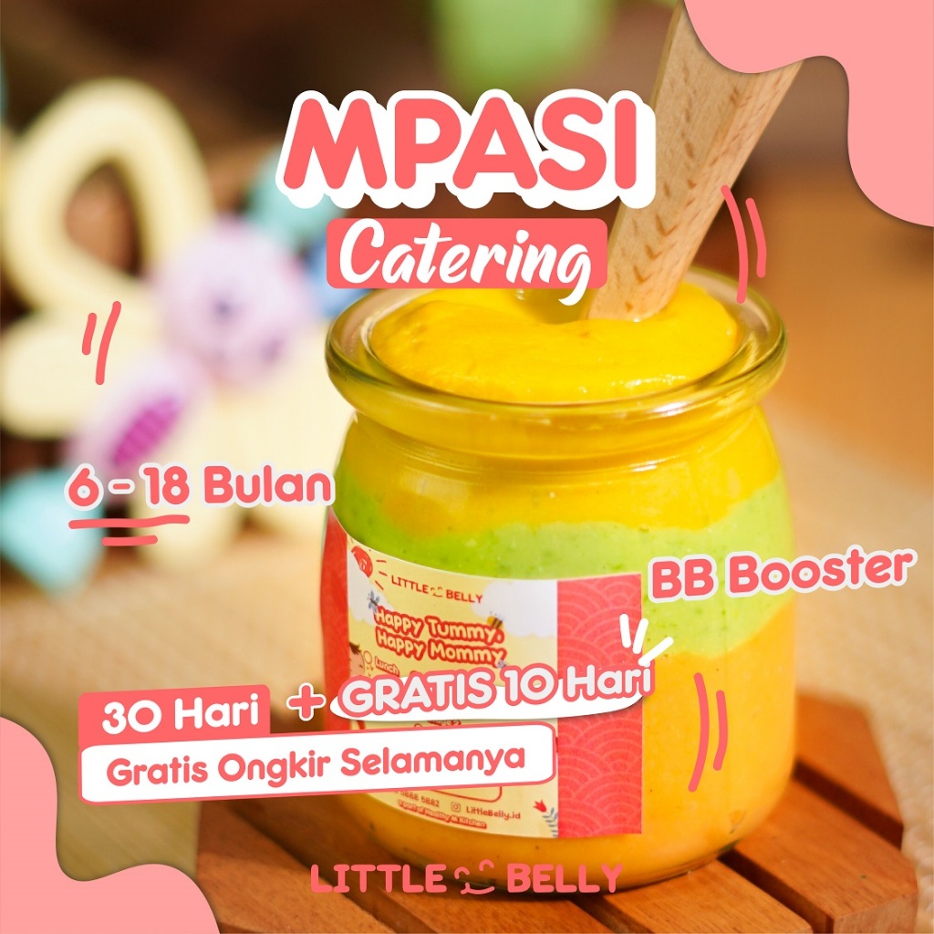

[GRATIS 10 Hari] - Baby MPASI (6-18 bulan) Catering - 30 HARI + BONUS 10 HARI | BB Booster | Makanan Bayi