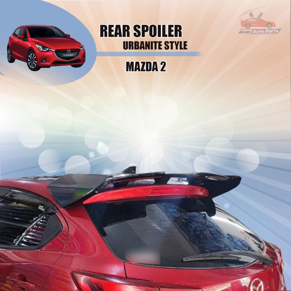 SPOILER MAZDA 2 / REAR SPOILER MAZDA 2 / SPOILER BELAKANG MAZDA 2 / ACCESSORIES MAZDA 2