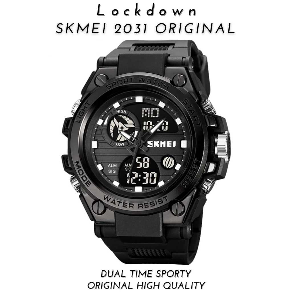 Skmei 2031 Original Tahan Air Analog Digital Dual Time Skmei Jam Tangan Skmei 2031