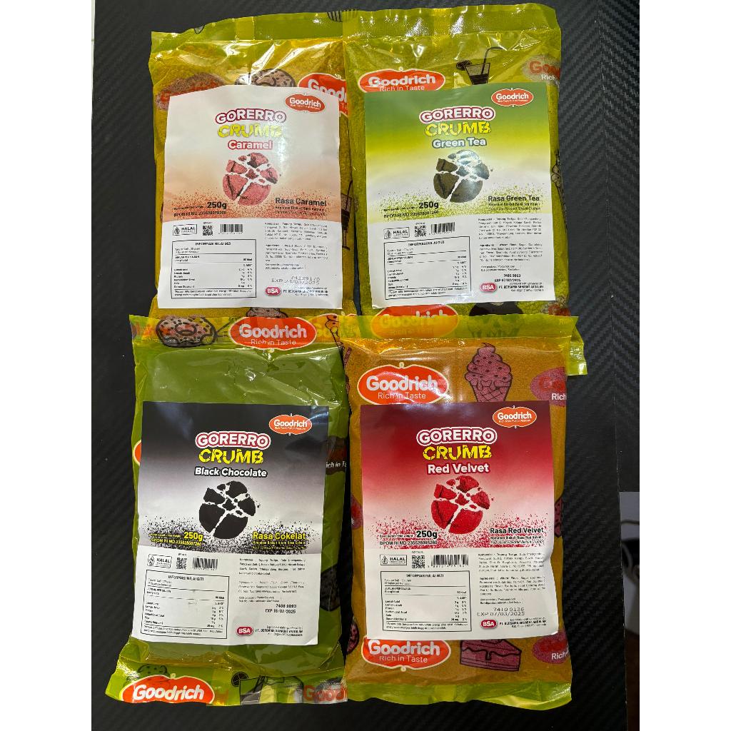 

Gorerro Crumb 250 gr / Cookies Crumble / Remahan Biskuit Topping Kue Donat