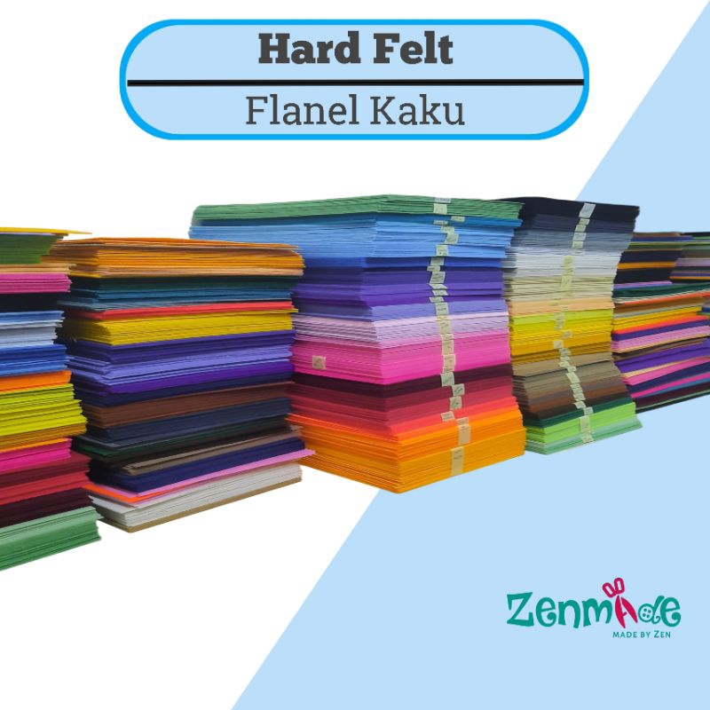 Hard Felt • Stiff Felt PESANAN KHUSUS 1 LINK• Flanel Kaku Premium
