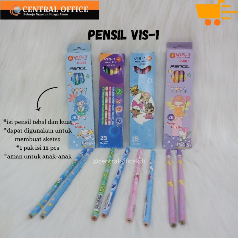 

Pensil Vis-1/Pencil Vis-1/Pensil 2B Vis-1