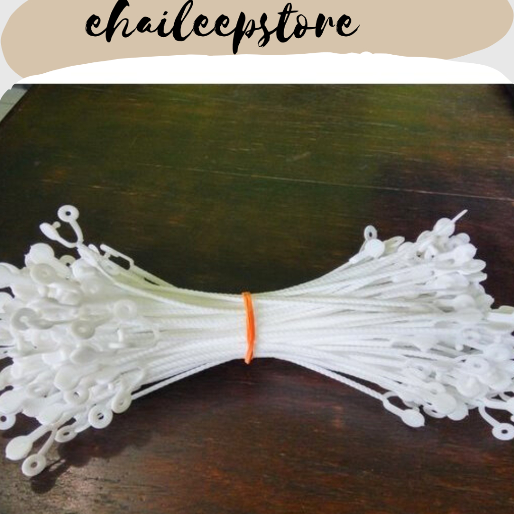 

HANDLE/JEPIT PLASTIK/JEPITAN PLASTIK||TALI PLASTIK /tali jinjing snack 19cm grade A isi 100 pcs