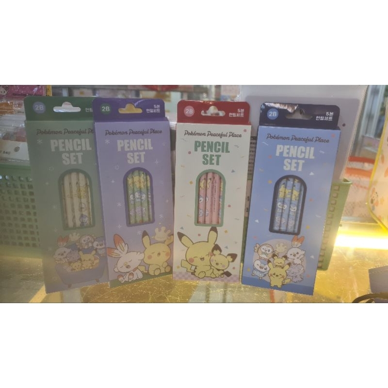 

pensil set pokemon 2B isi 5 made in korea