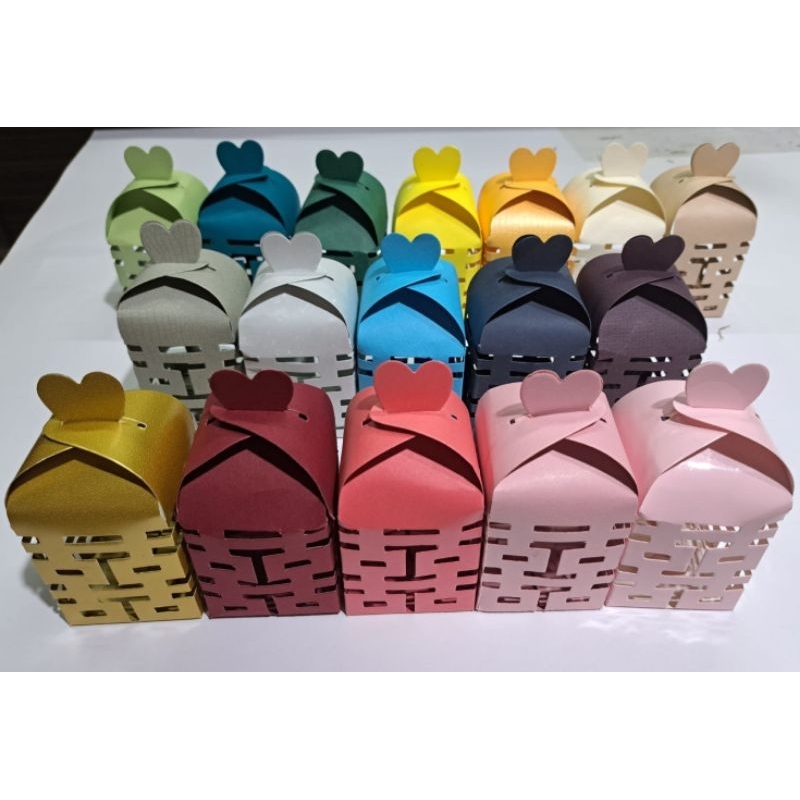 

( Shuang Xi Box ) Kotak Permen Coklat Shuangxi Lamaran Souvenir Tingjing Sangjit Ting Jing Imlek Candy Chinese Wedding Teapai