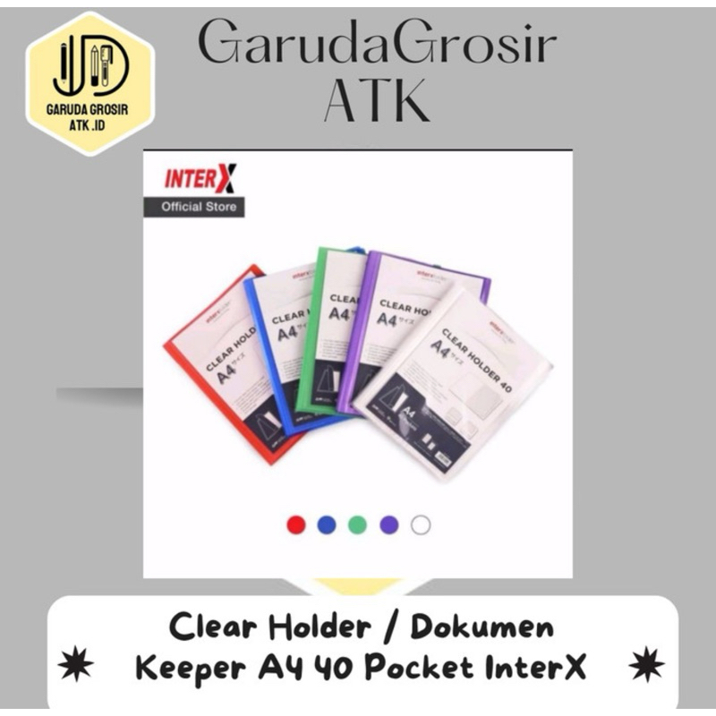 

Clear Holder / Dokumen Keeper A4 40 Pocket InterX