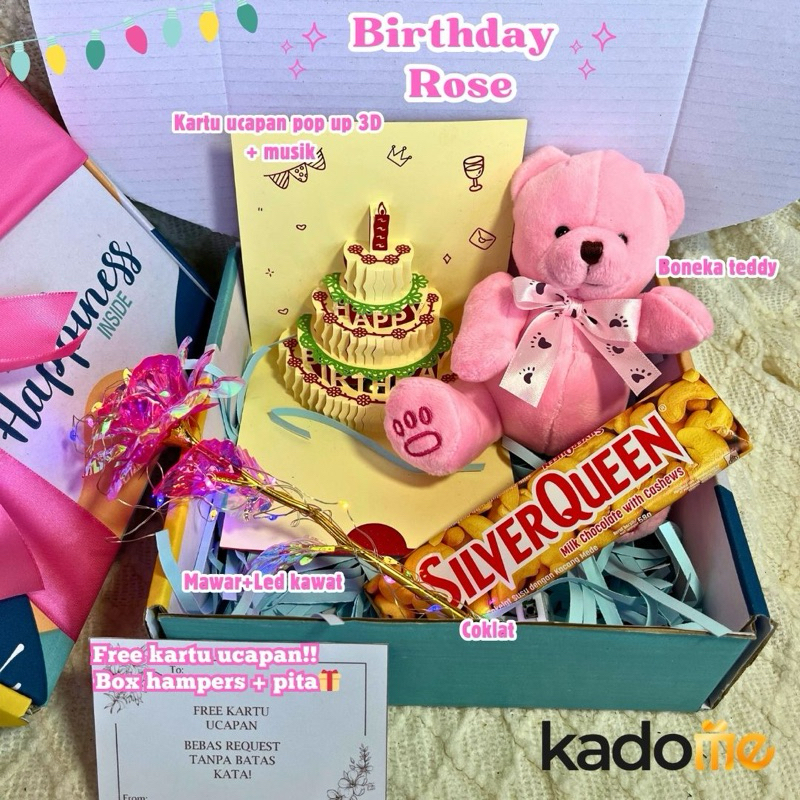 [B03 READY STOK] Kado Ulang Tahun Cewek, Hampers Boneka Ulang Tahun, Kado Boneka Cewek, Kado Ulang T