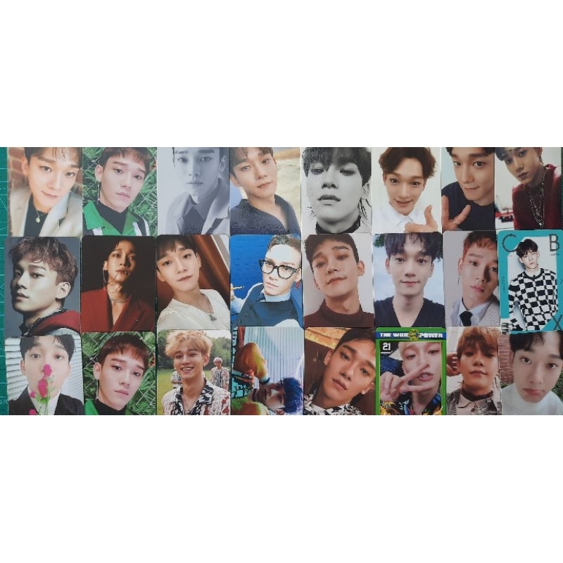 exo photocard official chen jongdae album mama love shot kihno dear my dear april and a flower cbx g