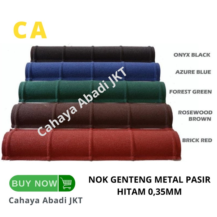 NOK GENTENG METAL PASIR HITAM 0,35MM