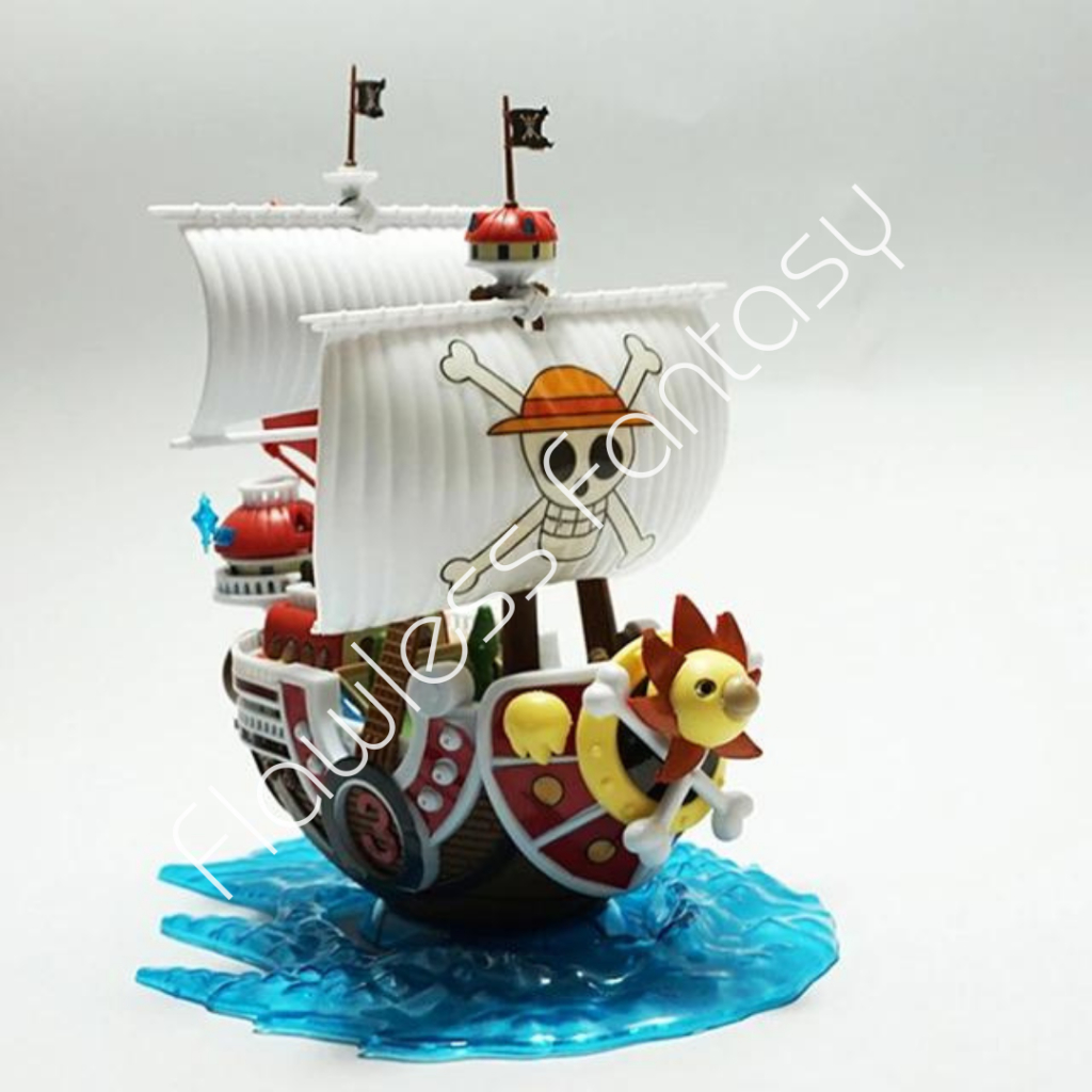 One Piece Kapal Thousand Sunny Go Straw Hat Crew Anime Figure