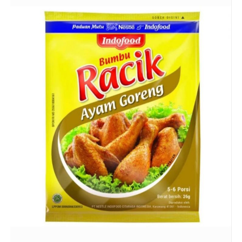 

indofood racik ayam goreng 26gr / bumbu racik ayam goreng / bumbu ayam / penyedap ras