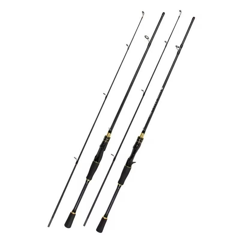 Joran Pancing Hitam180-210cm Joran  Sambung 2 Carbon Joran spinning, BC