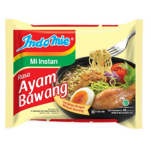 

INDOMIE MIE KUAH AYAM BAWANG 69gr (6PCS)