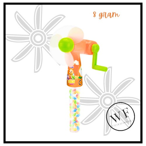 JUQI Happy bee fan candy / Juqi Mainan kipas unik isi permen 8grm