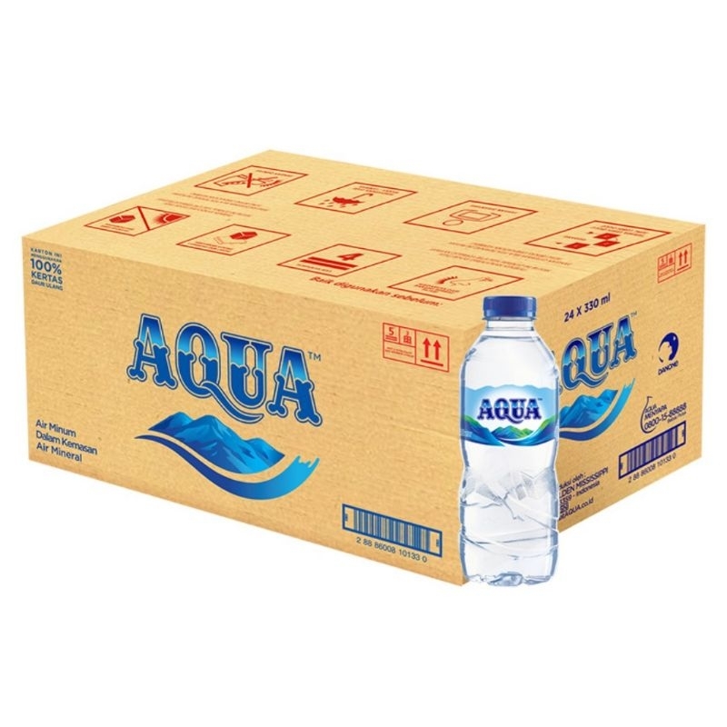 

1 DUS/24 PCS AQUA AIR MINERAL AIR MINUM DALAM KEMASAN BOTOL 330 ML SEGAR ALAMI MENYEHATKAN TStore