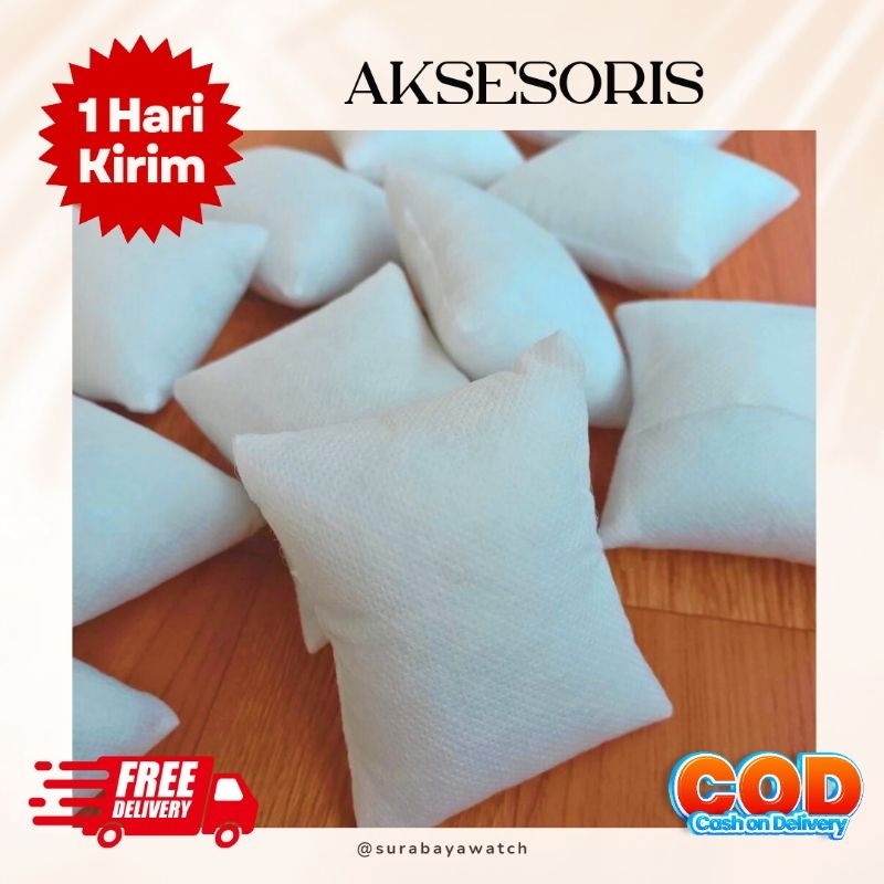 (COD) Bantal Jam tangan dan gelang aksesoris murah ready stok I Bantal Jam dakron I bantalan jam