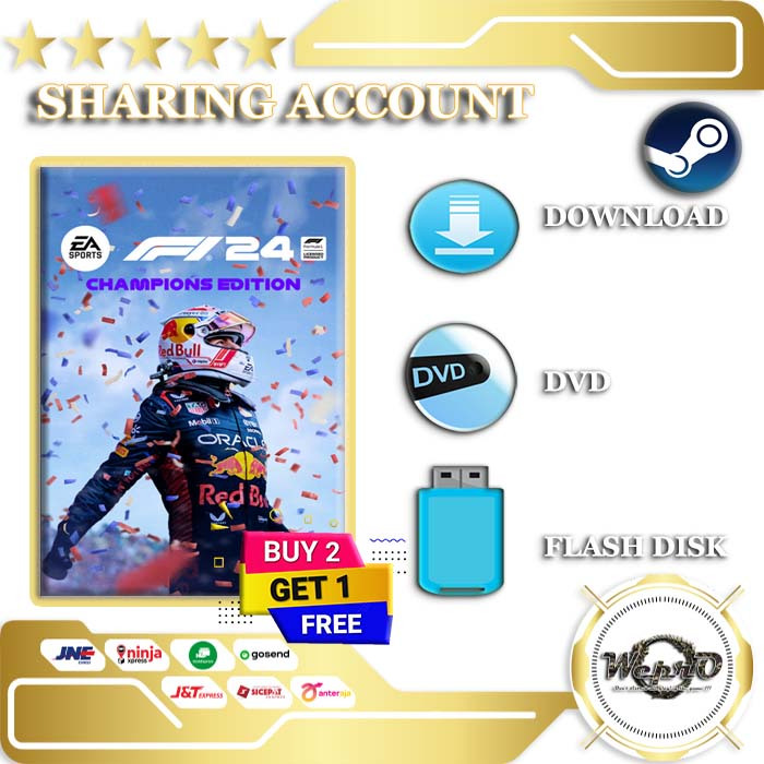 F1 24 Champions Edition - F1 2024 Steam - Game PC Original - Support Laptop & Handheld - PC Game