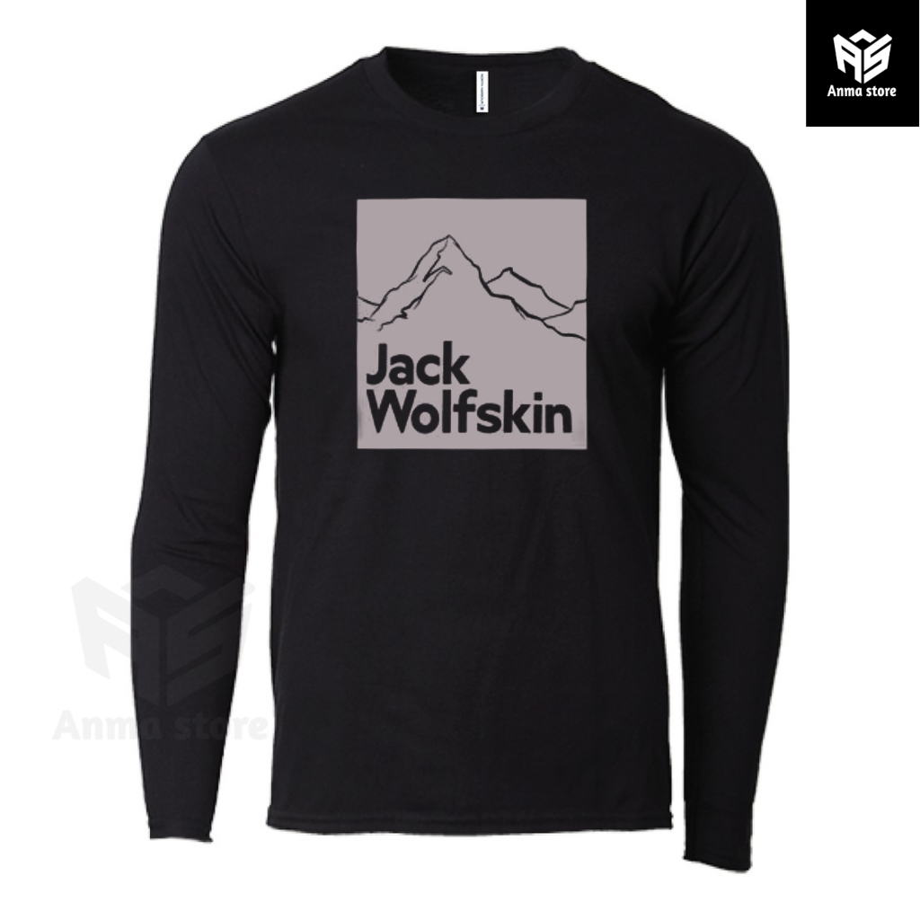 Kaos Baju Lengan Panjang Pendaki Gunung Jack Wolfskin Mountain