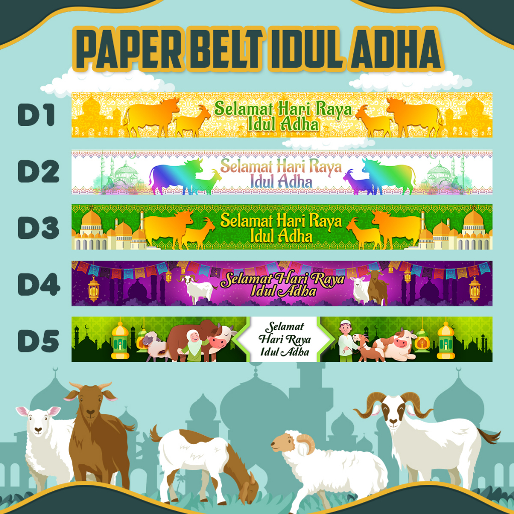 

Paper Belt Idul Adha isi 12 pcs