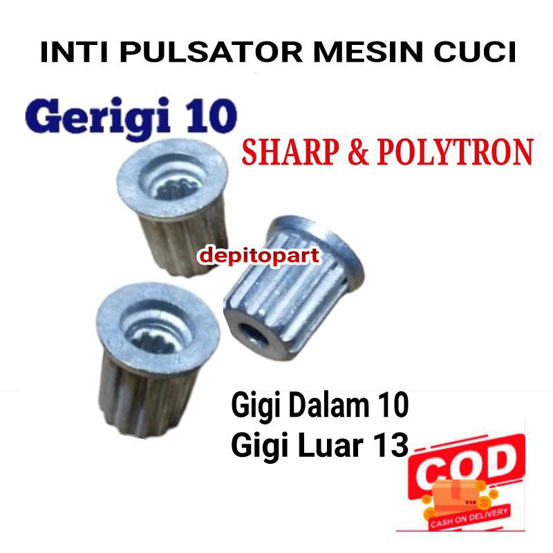 Inti Pulsator Mesin Cuci Sharp Umum Gigi 10
