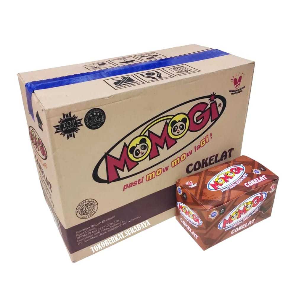 

SS - MOMOGI 1 KARTON ISI 12BOX / MOMOGI COKLAT / MOMOGI WAFER