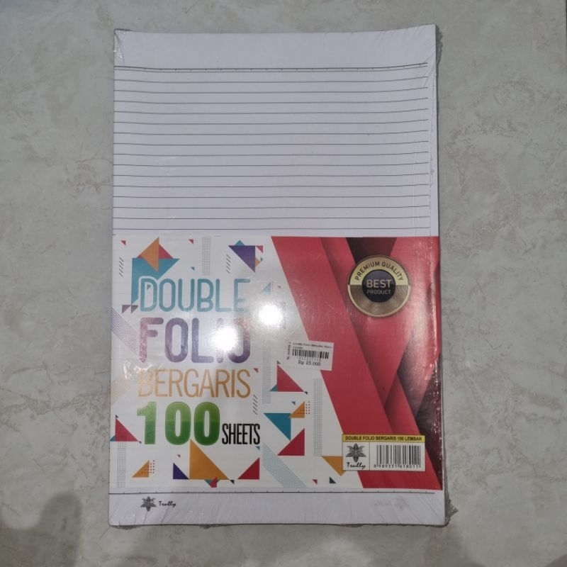 Kertas Folio F4 Bergaris Trully 100 lembar