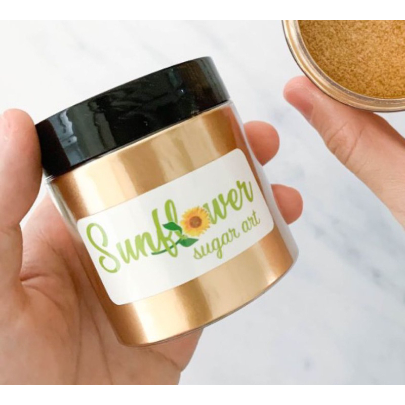 

Sunflower Lustre Dust Gold Rosegold Silver Pewarna Makanan Glitter Edible