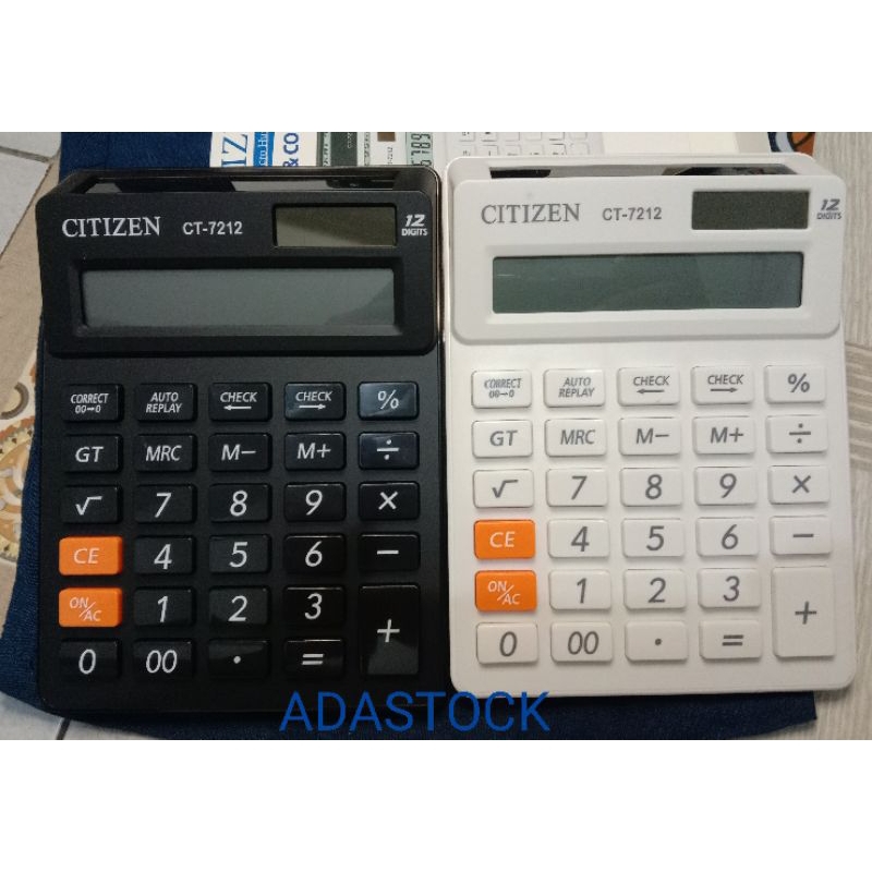 

kalkukator warna citizen ct 7212 12 digit 2display,citizen ct 7212 check&corret 12 digit 2display