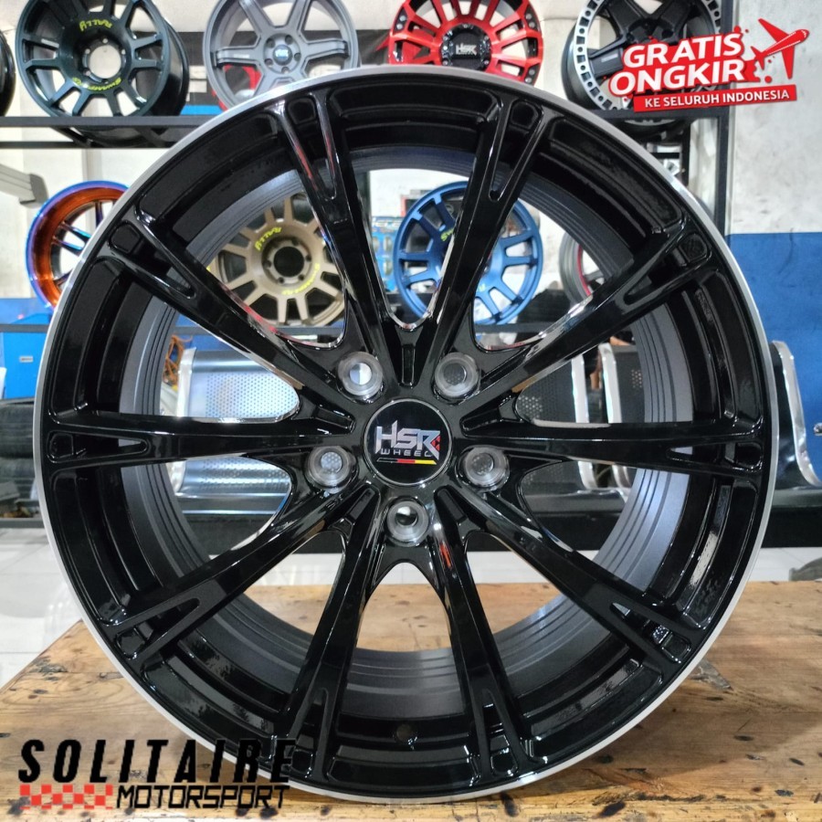 Velg Mobil Racing Hsr Ring 17 Lobang 5 Untuk Golf New,Scirocco,Dll