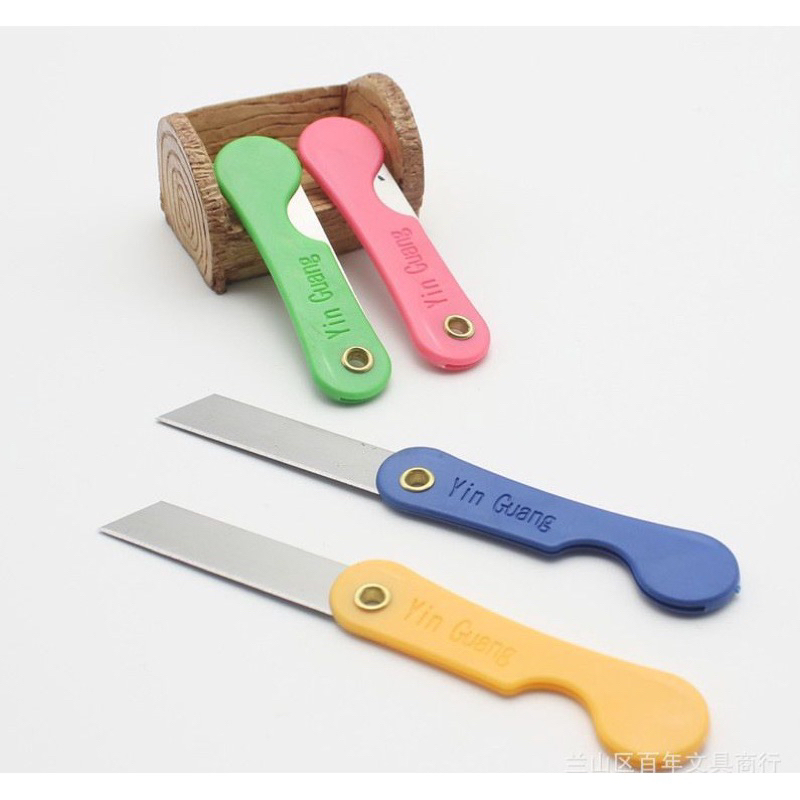 

DU-Cutter Lipat Mini Pisau Lipat Kecil Silet Cuter Serbaguna Warna Warni PR097