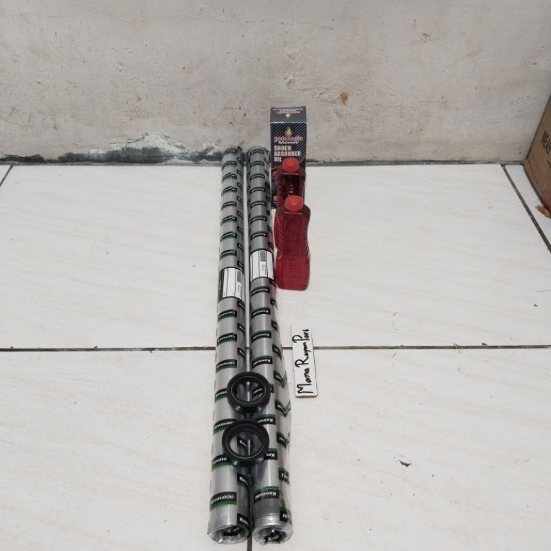 As Shock Depan KLX 150 KLX L Sepasang kanan kiri pipa shock sil shock oli shock