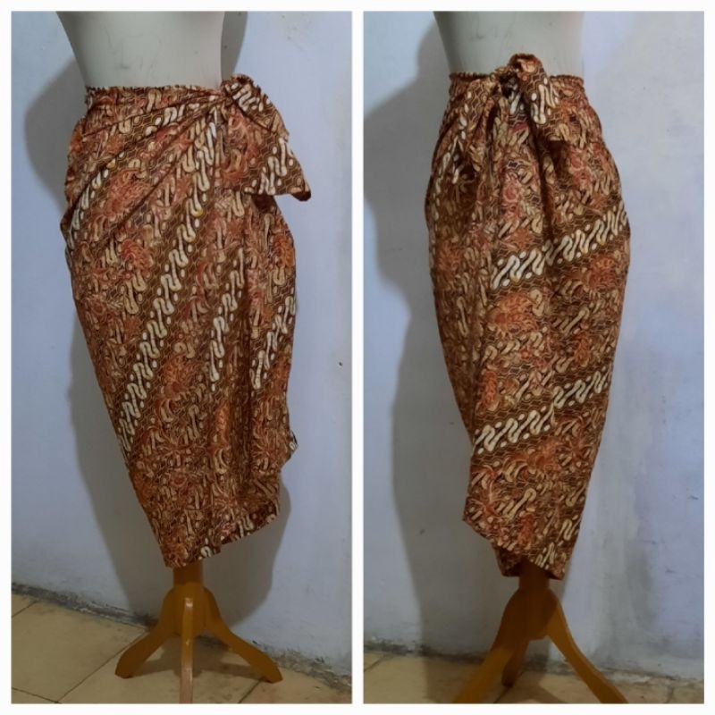 Rok lilit wanita / midiskirt ikat sarung batik