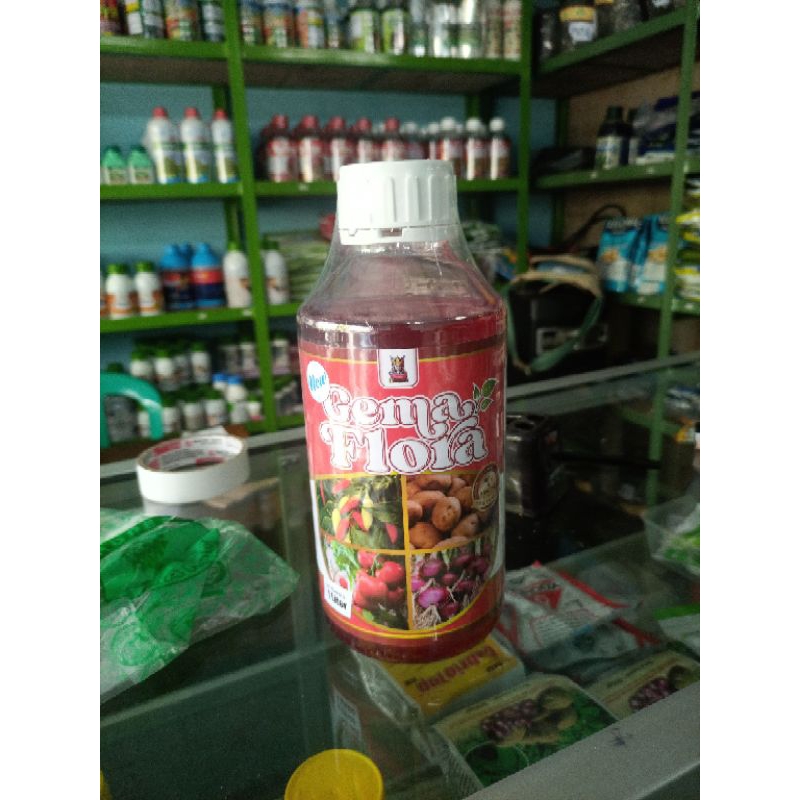 Kalium New Gema Flora  1 liter, Nutrisi pelebat buah terbaik 100% original