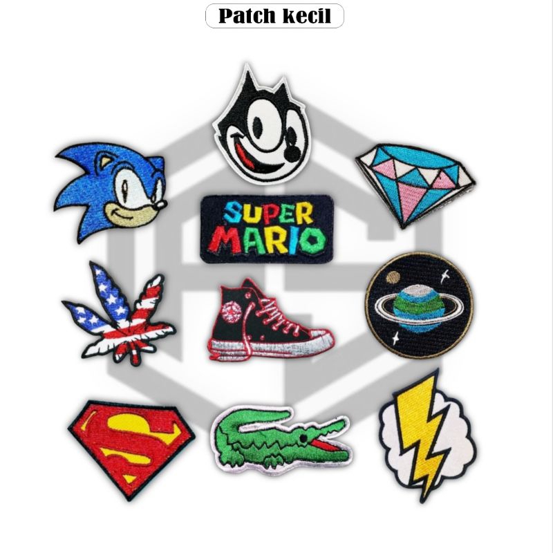 Patch Bordir Karakter Lucu Patch Bordir Terlaris