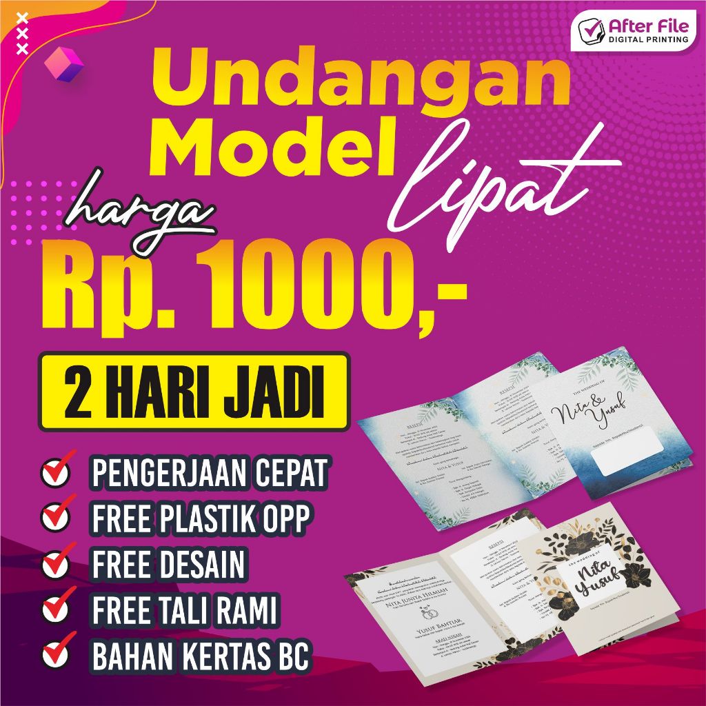 

UNDANGAN LIPAT CUSTOM // UNDANGAN NIKAH // UNDANGAN KEREN