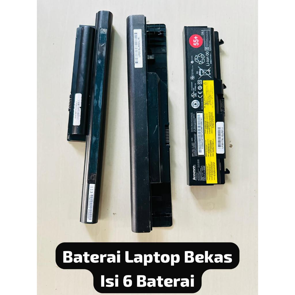 CUCI GUDANG Batre Laptop Baterai Rusak Bekas Laptop Cell Isi 3 4 dan 6 Cell Type 18650