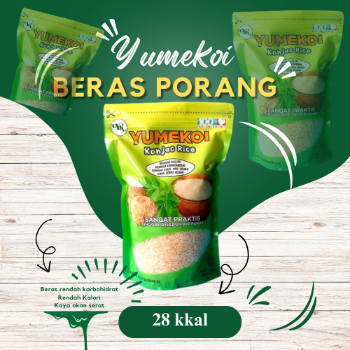 

YUMEKOI BERAS PORANG KEMASAN 900gram