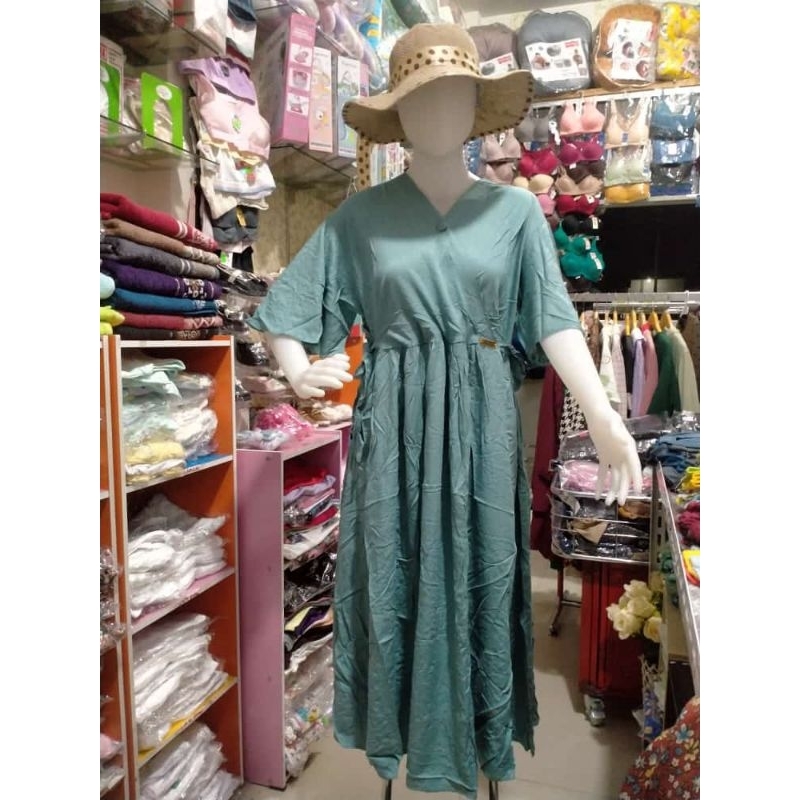 daster zaara batik jumbo model safira polos