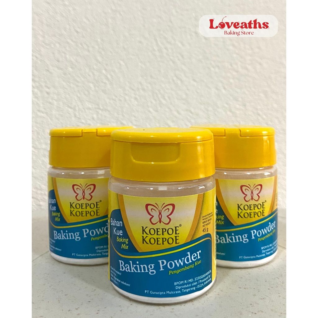 

Baking Powder Koepoe Koepoe 45gram / Baking Mix / Pengembang Kue