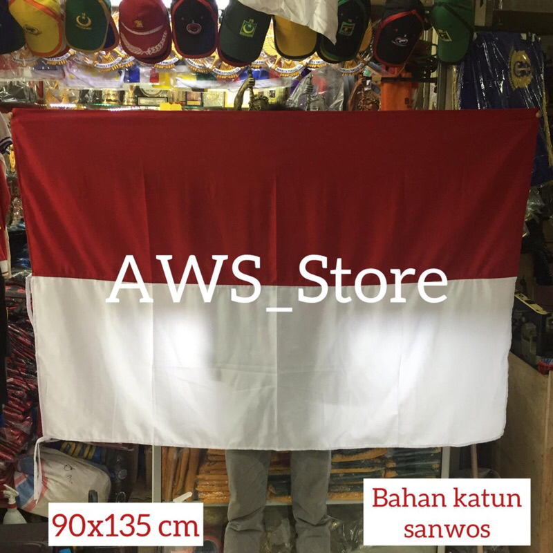 Bendera merah putih 90x135 cm (katun)