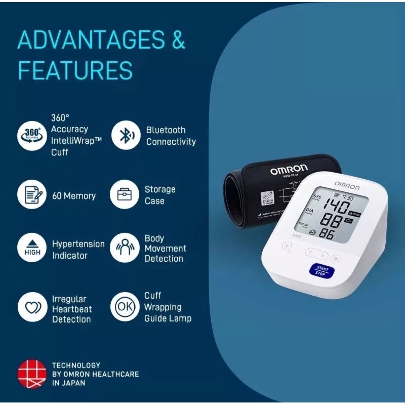TENSIMETER DIGITAL OMRON HEM-7156T-A TENSIMETER PLUS ADAPTOR OMRON HEM-7156T-A