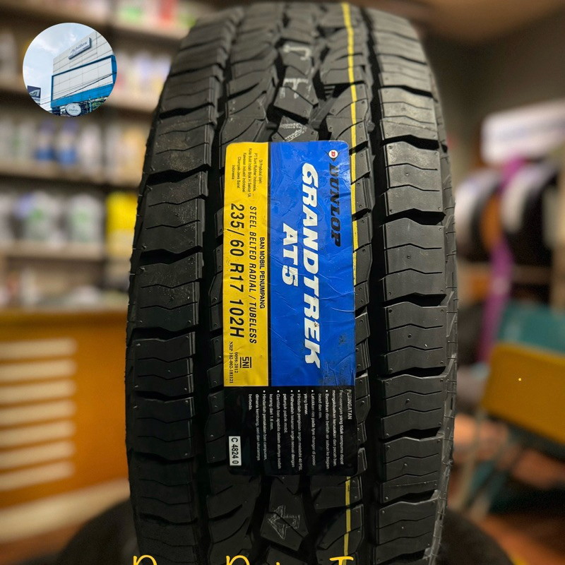 Ban Mobil 235/60 R17 102H Dunlop Grandtrek AT5 Ban 235 60 17 ( Black Letter )