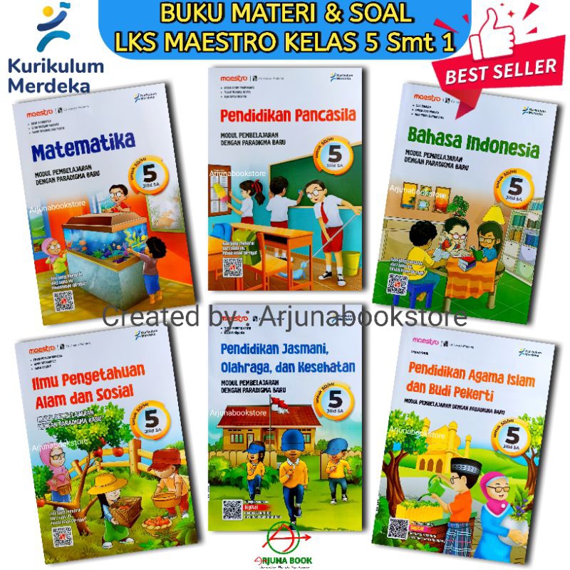BUKU LKS MAESTRO KELAS 5 SD/MI Semester 1 KURIKULUM MERDEKA