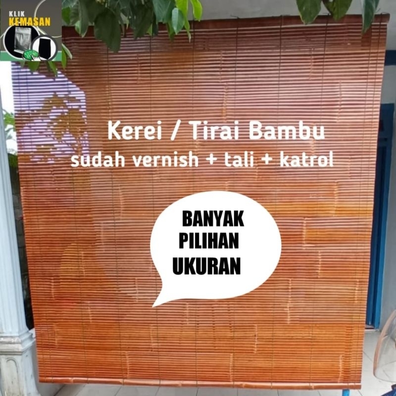 KEREI KEREY KRE KREI TIRAI BAMBU | ANYAMAN LAPIT KLOSO GEDEG BAMBU PEMBATAS SKETSEL RUANGAN