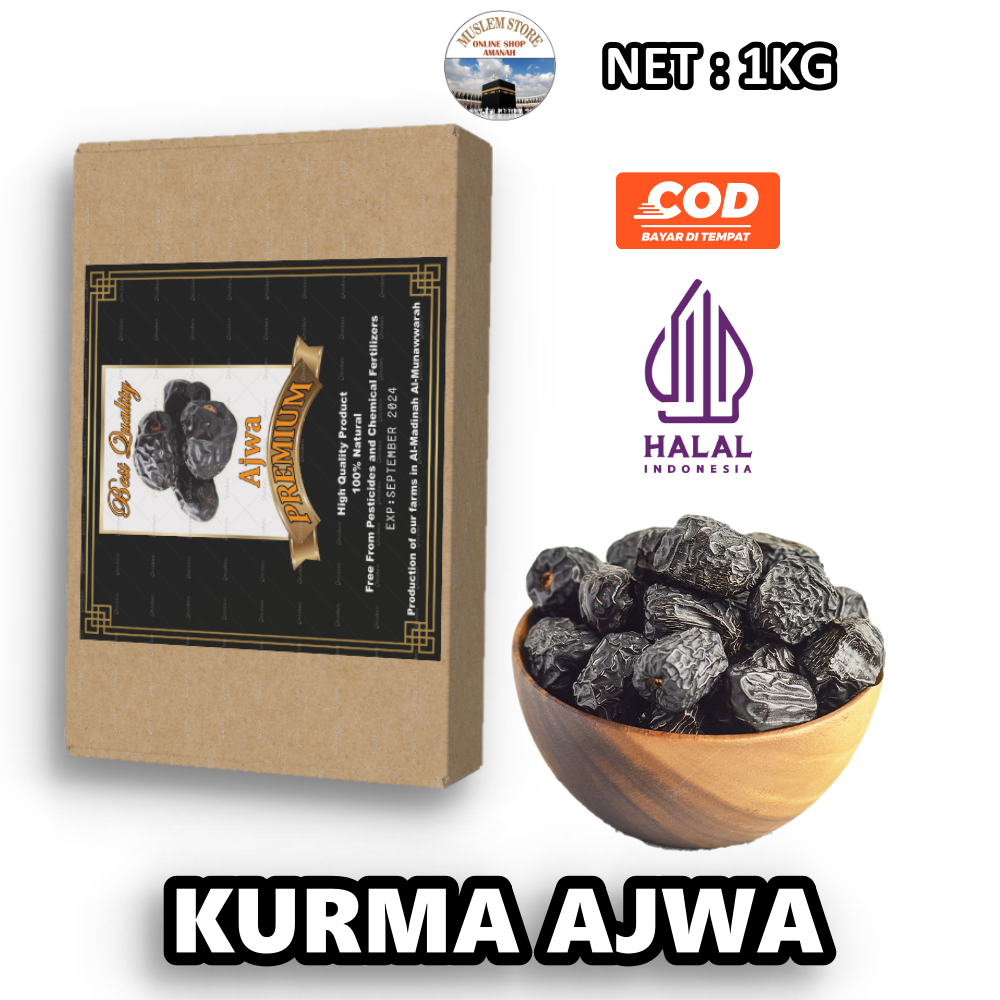 

Kurma Ajwa 1kg ,Kurma Nabi Original