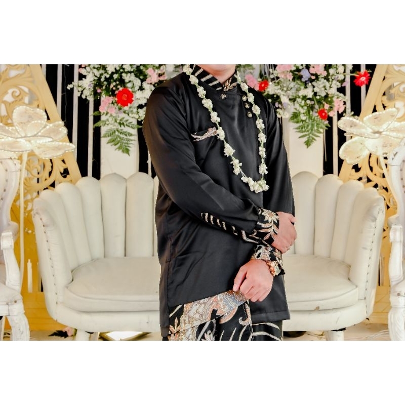 Jas Kemeja Pria Kombinasi Batik