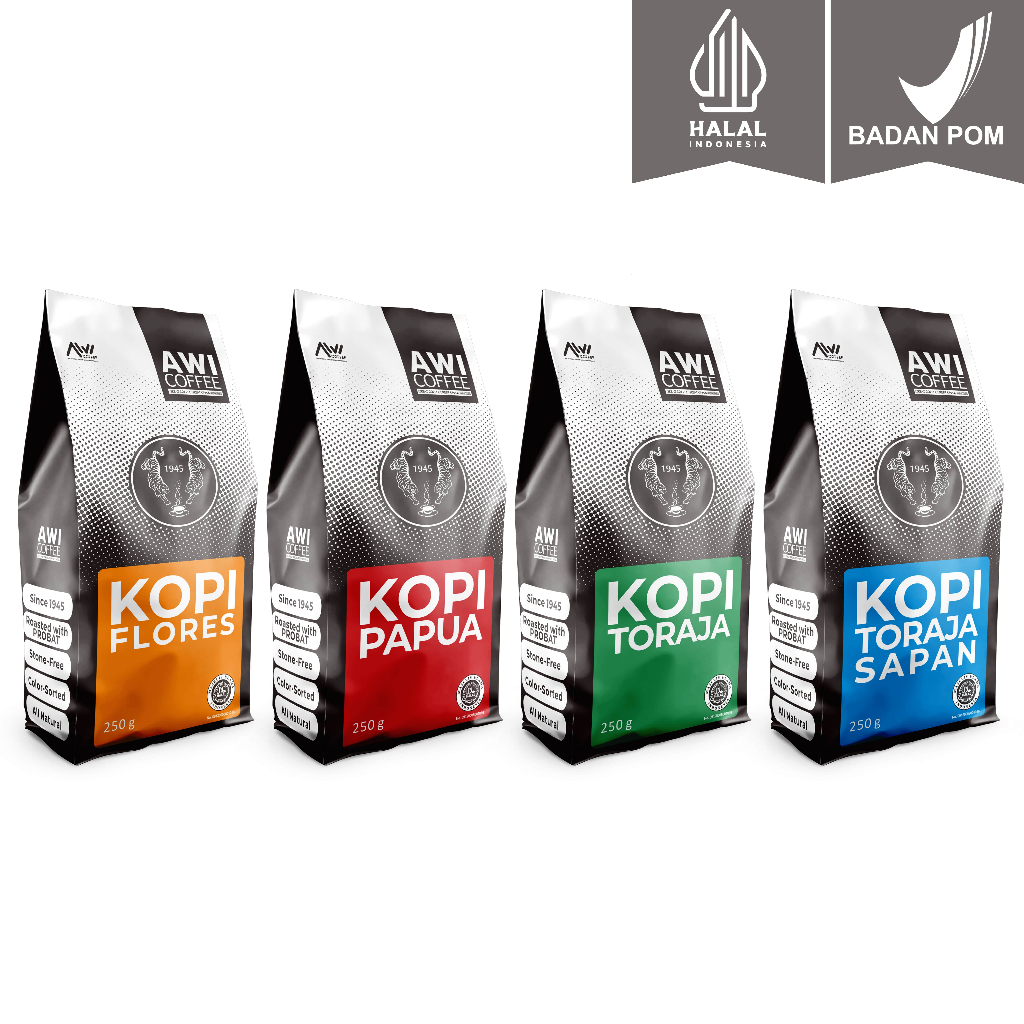 

Awi Coffee Nusantara Specialty @250 Gr Biji/Bubuk | Arabica | Kopi Nusantara | Specialty