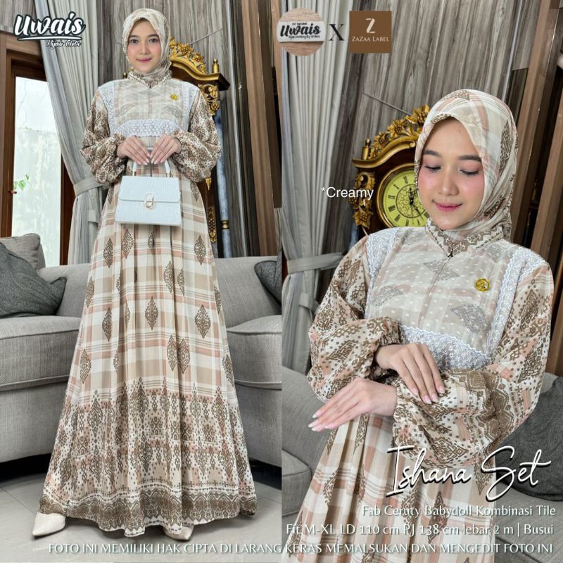 GAMIS ISHANA SET ORIGINAL BY UWAIS