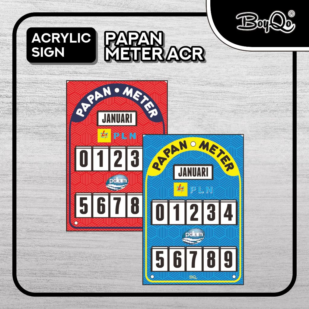 

BoyQo Papan Meteran PLN dan PDAM Akrilik| Papan Informasi PLN dan PAM